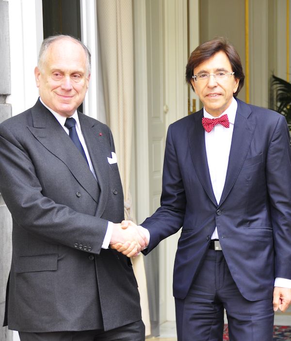 Ronald S. Lauder with Belgian PM Di Rupo