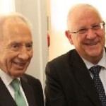 Präsident Shimon Peres und der zukünftige Präsident Reuven Rivlin